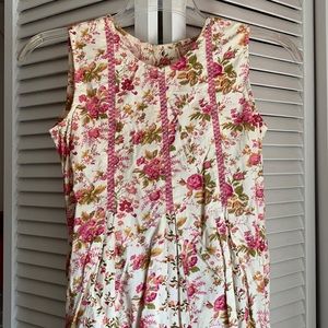 Cornelloki 100% cotton dress floral pattern